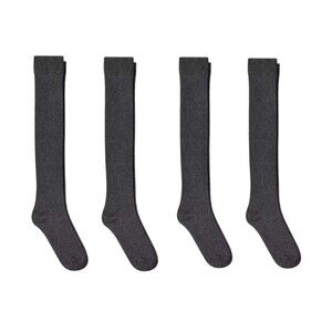 Xhilaration Women's 4 PAIRS Over the Knee Socks - Heather Gray - One Size 4-10